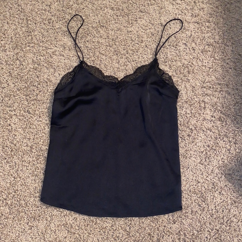 Lace top v-neck